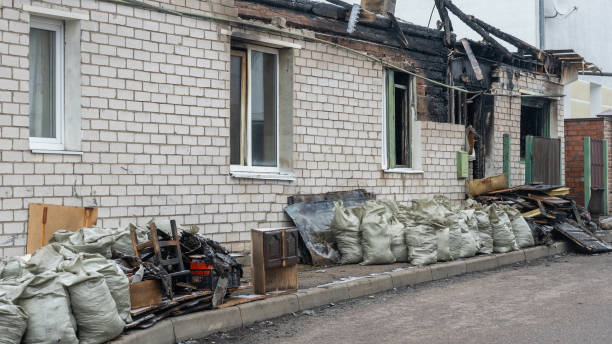 Professional Emergency Fire Cleanup technician working in Joppa, MD